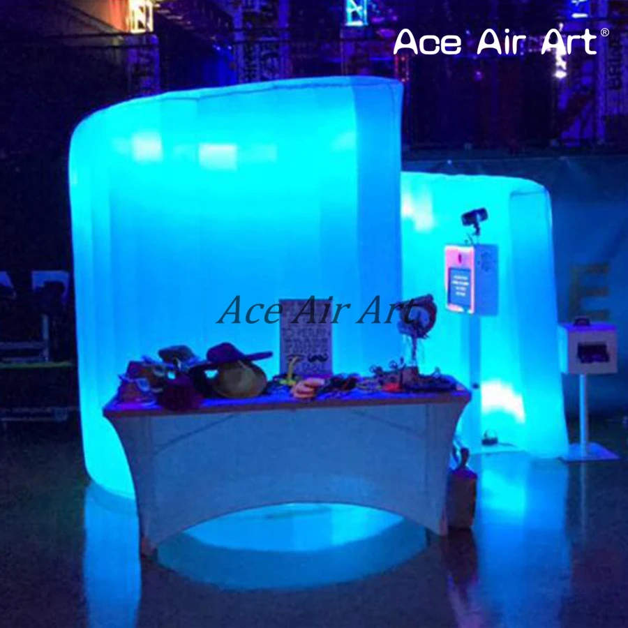 Satin Al Harika şişme Led Aydınlatma Fotoğraf Kabini Spiral şekilli Ofis Yapısı şişme Ofis çadırı Sahne ışıkları Ile Ofis Için