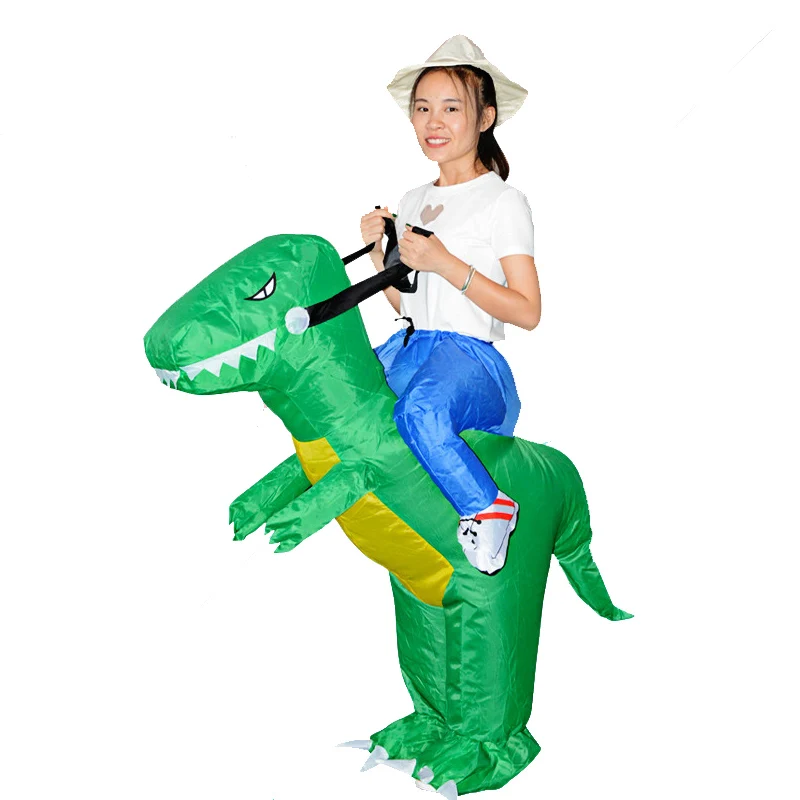 Для взрослых и детей вентилятор работает Дракон T Rex Dino Rider Пурим карнавальный на