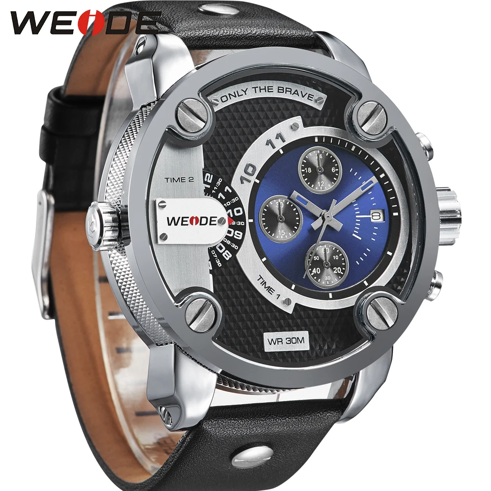 Бренд WEIDE многофункциональные мужские спортивные часы с двойным часовым поясом