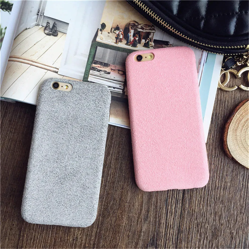 Fluffy Ultra-Thin For Iphone 66S 6P78 8P X Xs Xr Xsma Suede Soft Shell Simple Phone Case |
