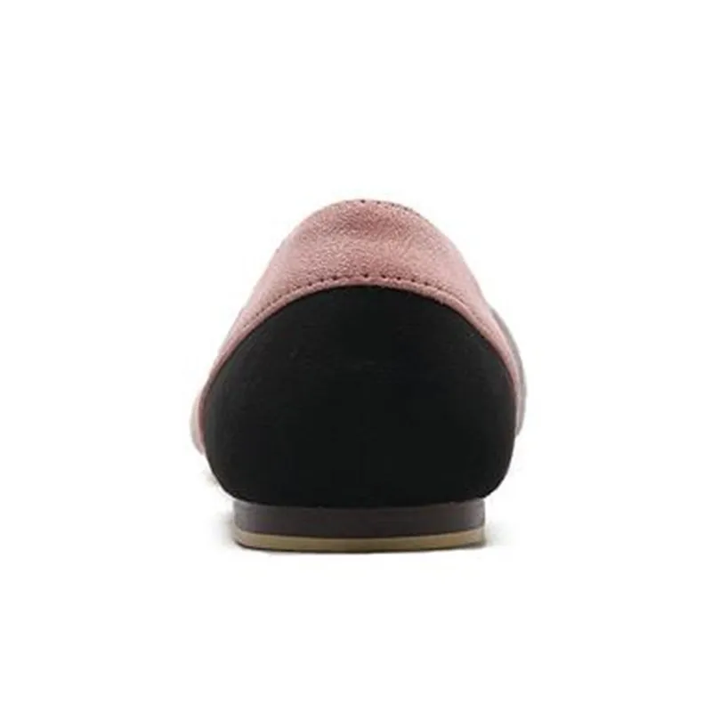 

SNURULANNew D'orsay Ballet Flats 2018 Spring Women OL Mixed Color Pointed Toe Sweet Dress Casual Boat ShoesE605