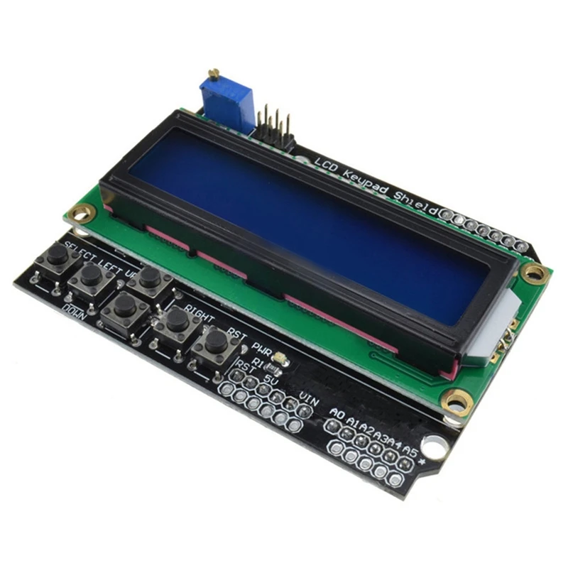 1 шт. ЖК клавиатура Щит Lcd1602 дисплей 1602 модуль для Arduino Atmega328 Atmega2560 Raspberry Pi Uno синий