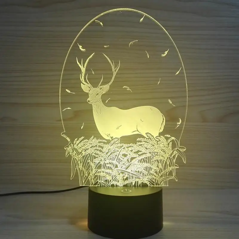 Трехмерный светильник Luminaria De Table сменный ночник для спальни украшение детской