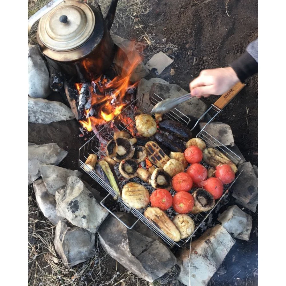 РЕШЕТКА-ГРИЛЬ GRILLBOOM антиприграрное покрытие 62*(30*24*4)см | Спорт и развлечения