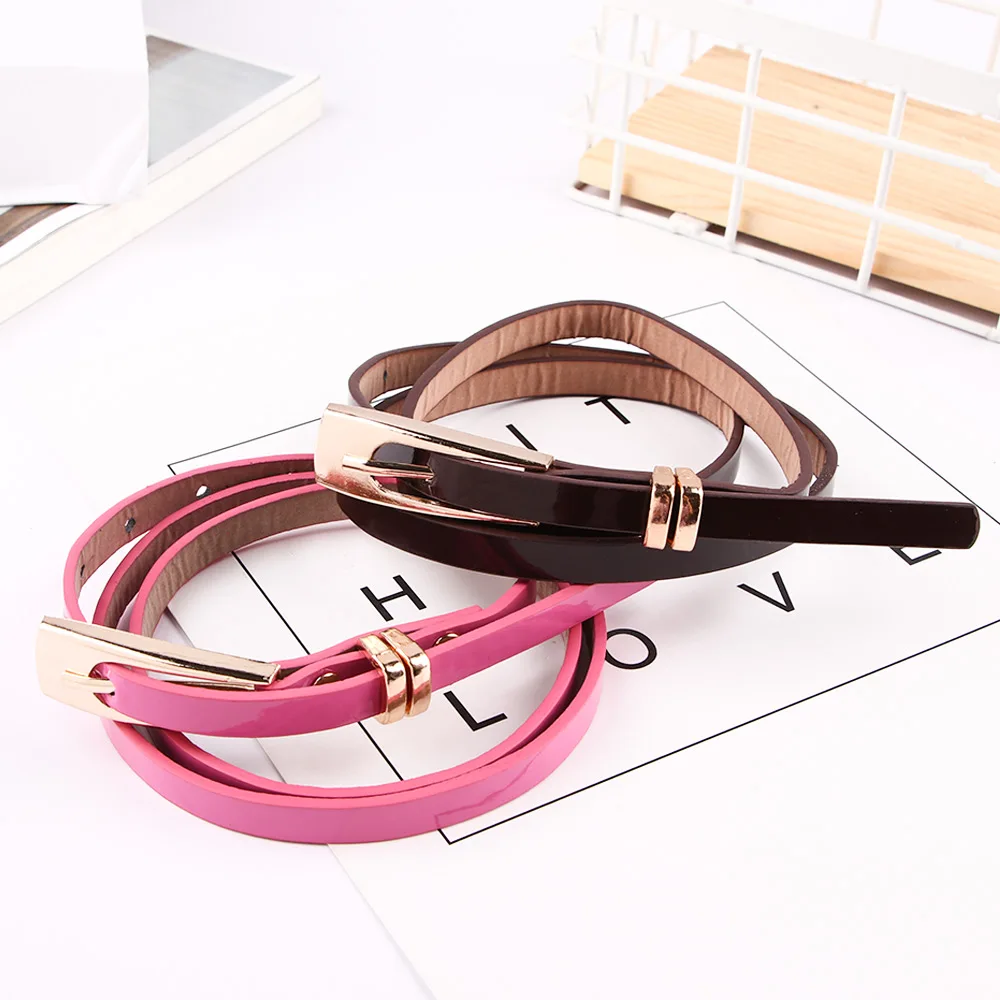 1 шт. хит продаж модный простой женский ремень пояс для девушек яркие цвета скинни
