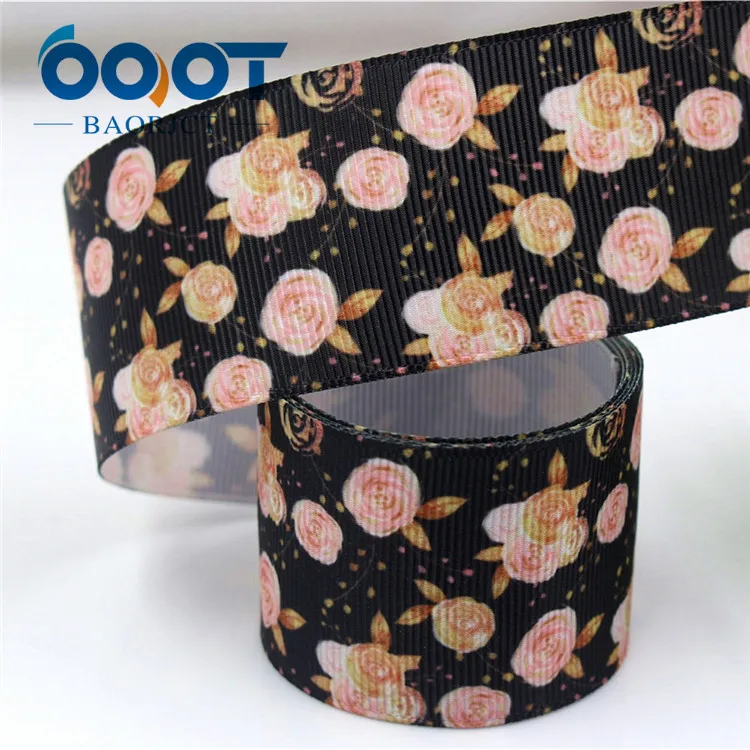 I-181106-144 OOOT BAORJCT I-181106-137, 38 мм 10 ярдов мультфильм ленты с цветами тепловой передачи напечатанный grosgrain, подарочная упаковка своими руками материалы - Цвет: I-181106-144