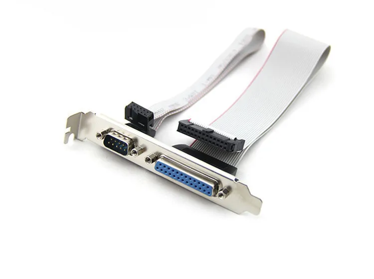 Материнская плата DB9 с двумя портами и 9 контактным разъемом 25 отверстиями