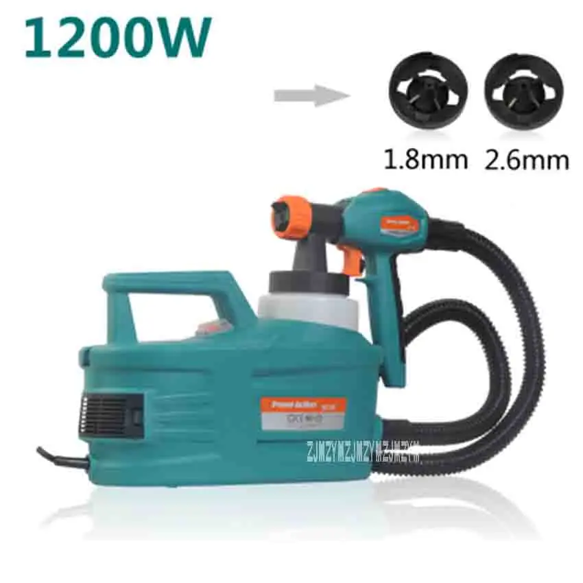 

ZJMZYM New SG9620 High Pressure Electric Spray Gun Household Painting Tools Paint Latex Adjustable Spraying Machine 220V 1200W