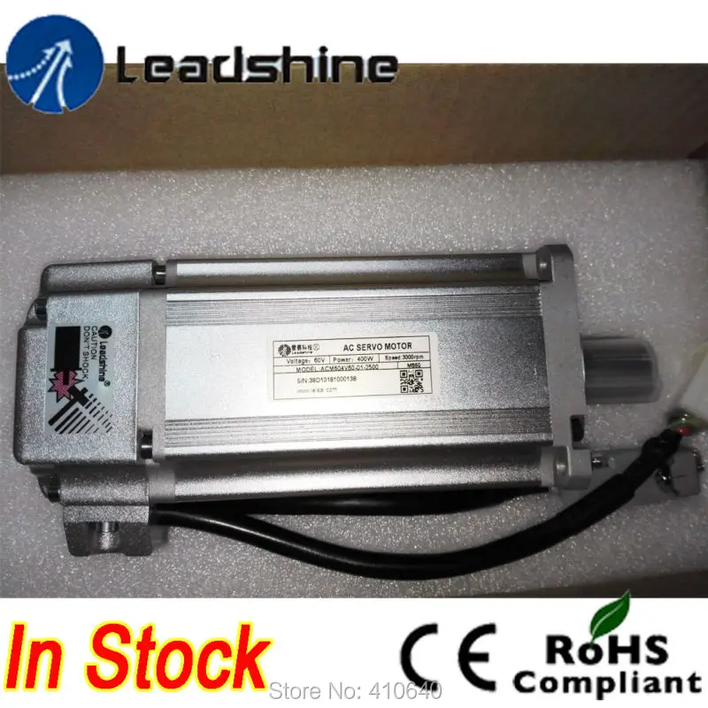 

Leadshine ACM604V60 400W Brushless AC Servo Motor with 2500-Line Encoder and 4,000 RPM Speed Free Shipping