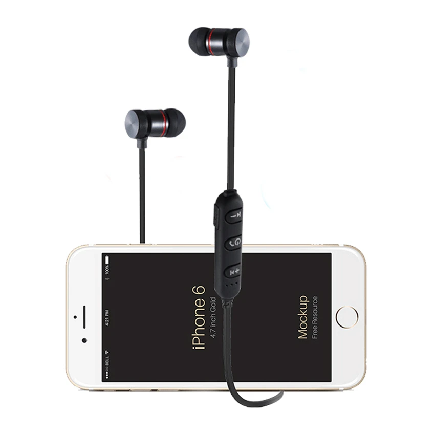 Магнитные bluetooth-наушники, Беспроводные спортивные наушники с защитой от пота, стереогарнитура для мобильного телефона, гарнитура