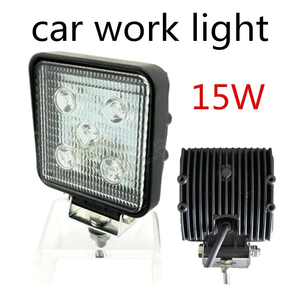 

new arrival 1pc 15W LED Work Light Motorcycle Driving Offroad Boat Car Tractor Truck 5X3W SUV ATV Flood 12V 24V