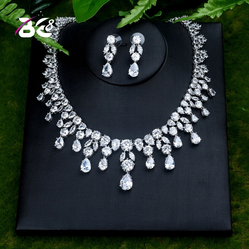 

Be 8 New Fashion Necklace and Earring Jewelry Set Square Design for Women Fashion Jewelry Party Gift Bijoux Femme S413
