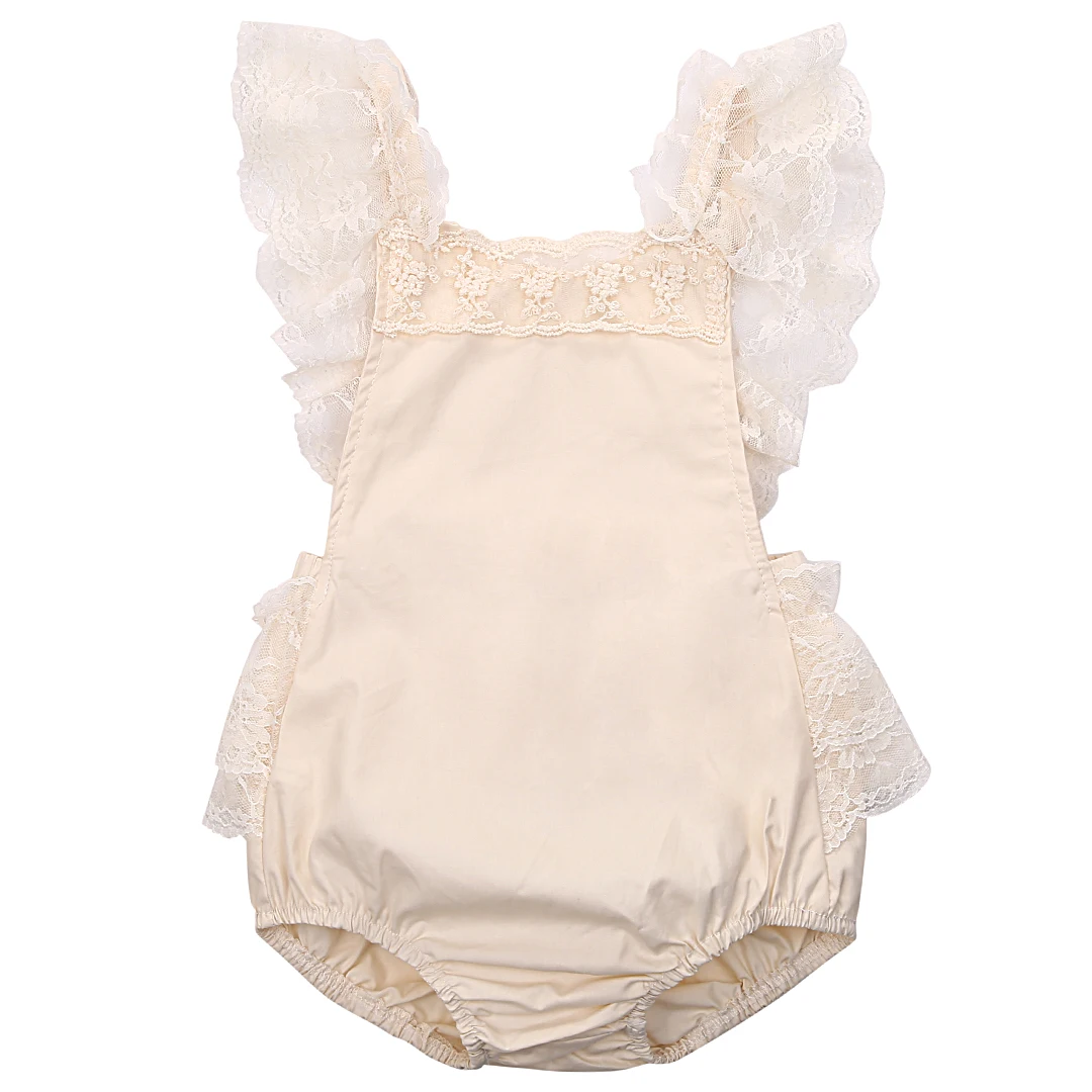 

Pudcoco Newborn Baby Girls Floral Bodysuit Lace Ruffle Bebes Body Bodysuits Princess Girl Sunsuit Clothes 0-24M