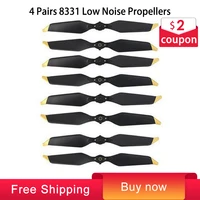 4 pair 8331 low noise quick release propellers for mavic pro platinum goldensilver for dji mavic pro accessories blades prop