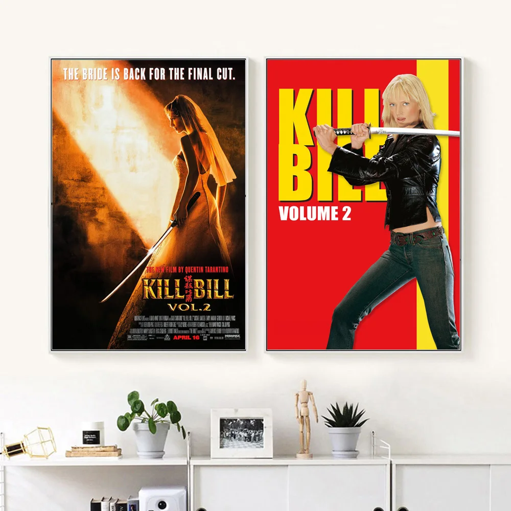 Индивидуальные принты классический фильм Убить Билла том 2 (2004) плакат холст