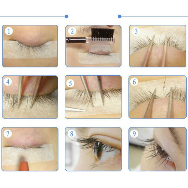 60 шт. поддельная завивка для ресниц искусственные Индивидуальные ресницы