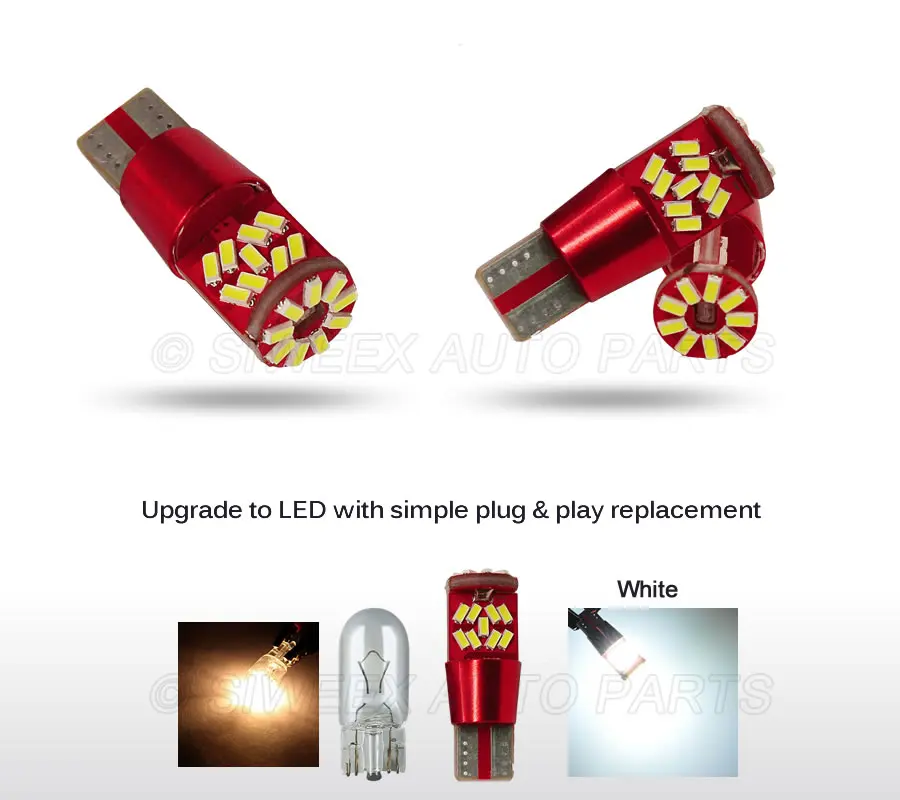 4 шт. высокое качество T10 W5W 194 168 27SMD 3014 Светодиодный белый автомобильный источник