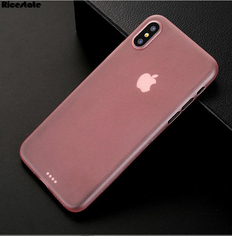 Чехол Ricestate для iphone XS MAX XR X 0 3 мм ультра тонкий матовый чехол 6 7 8 Plus PP Жесткий