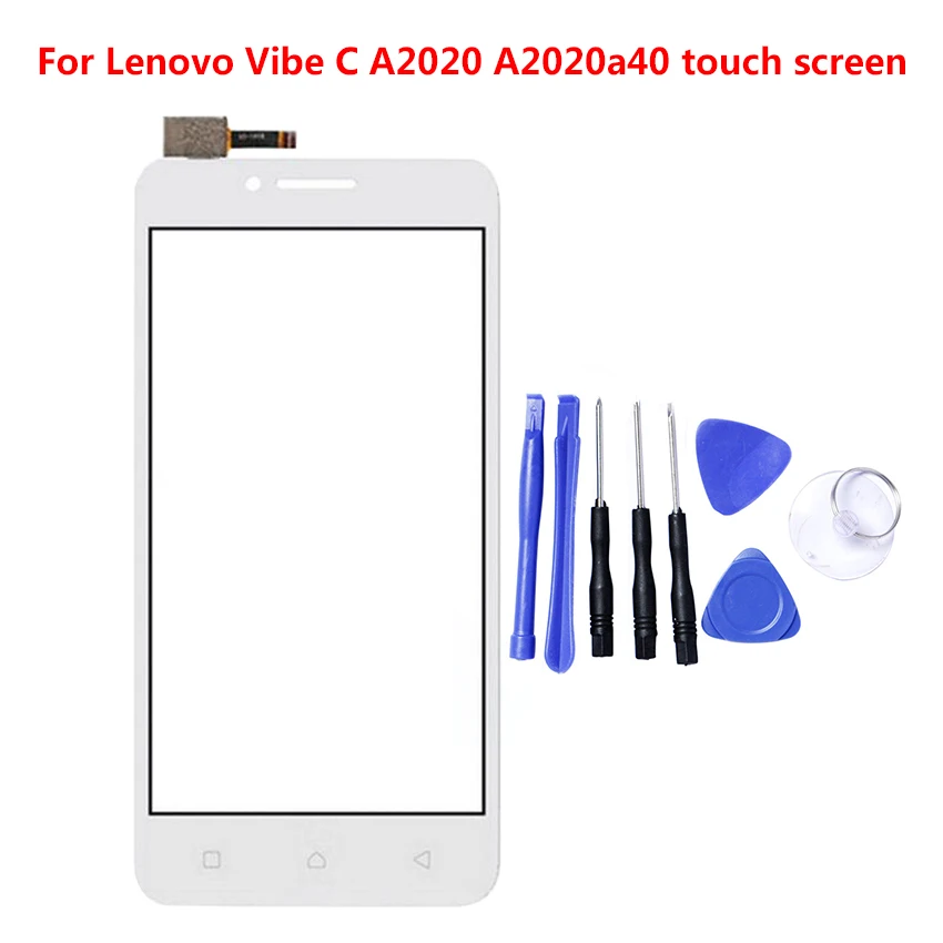 5," Сенсорная панель Сенсорный экран для lenovo Vibe C A2020 A2020a40 сенсорный экран дигитайзер Замена переднего стекла