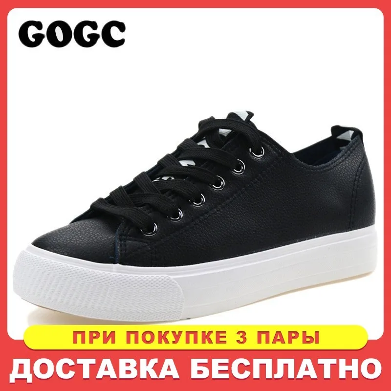 GOGC Тапок Женщин Моды Кожа Повседневная Обувь Женская Мокасины Дышащий женские