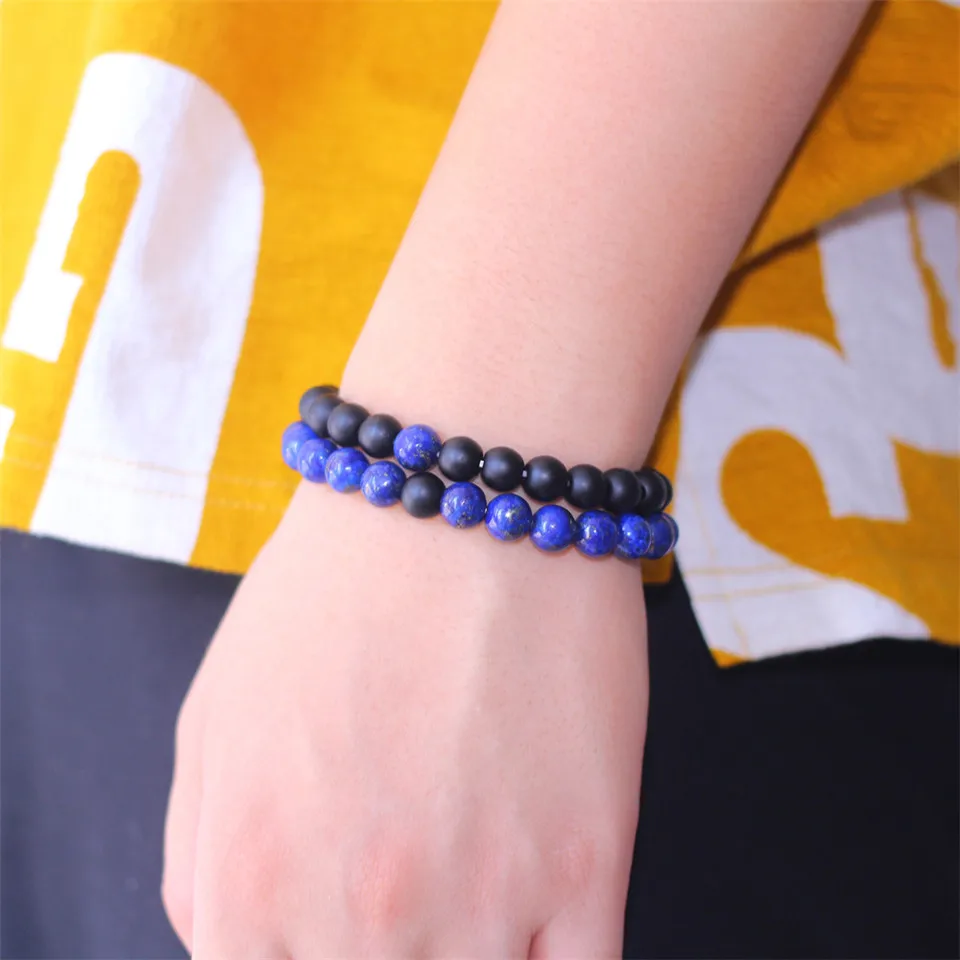 Новинка 2019 модные мужские и женские Парные браслеты из бисера браслет