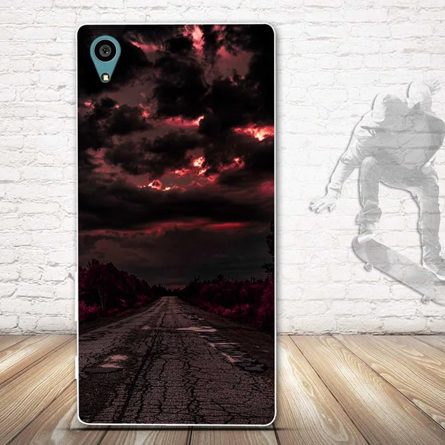 Мягкий чехол из ТПУ для Sony Xperia Z3 D6603 силиконовый Z 3 чехлы телефонов с принтом sony