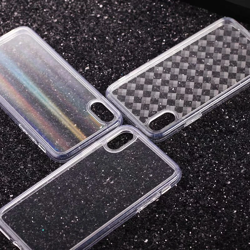 HOTR Glass Transparent Back Case for iphone XS MAX X XR Xs Ultra Slim Thin 6 6s 7 8 plus Independent Key Design |