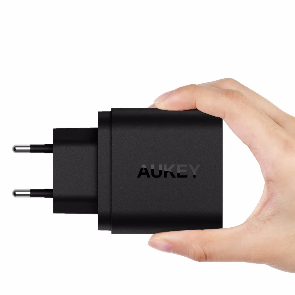 Aukey Quick Charge 3.0 Dual USB Путешествия Быстрый Зарядное устройство Универсальный для Samsung