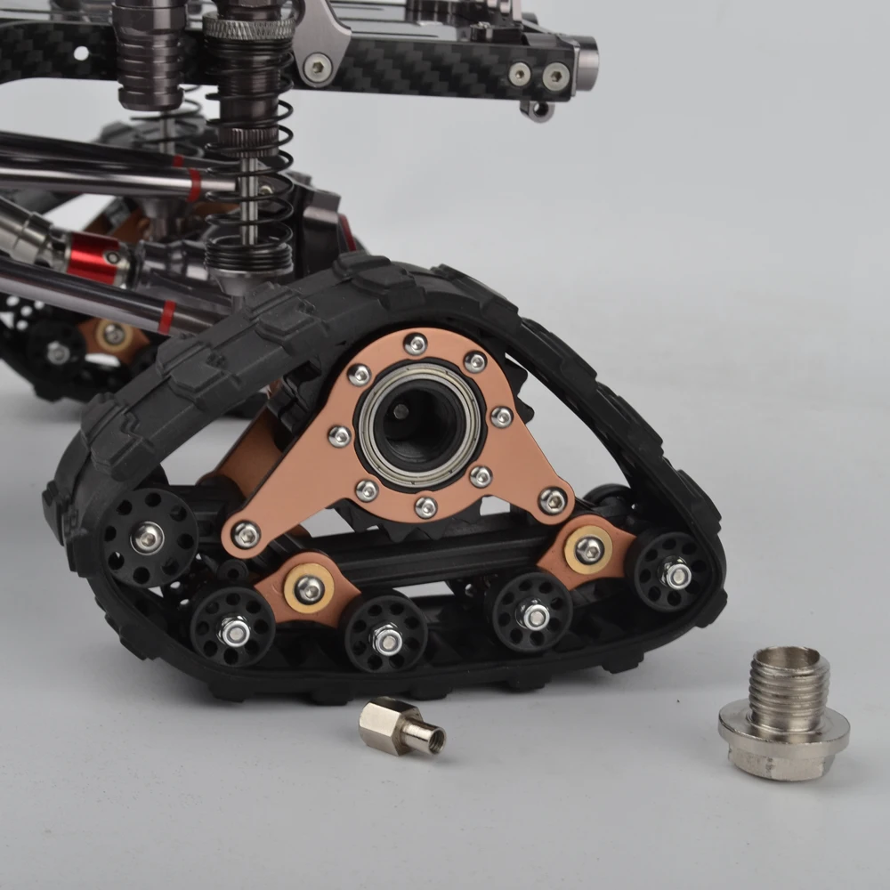 1/10 RC Металлические гусеницы колеса Sandmobile Снежная шина для осевого SCX10 весы ось и