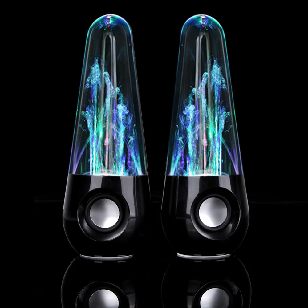 

Water Dancing Speakers LED Light Altavoz Speakers Parlantes HIFI 3D Surround Subwoofer Stereo Support Computers Music players