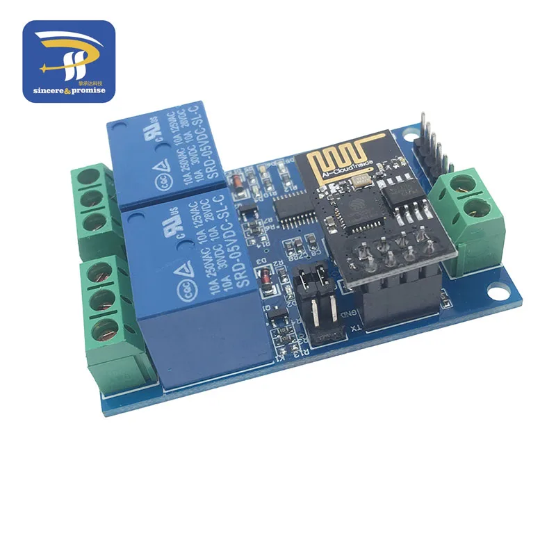 5 В ESP8266 ESP 01 2 канала Wi Fi модуль реле канальный релейный для IOT умный дом +