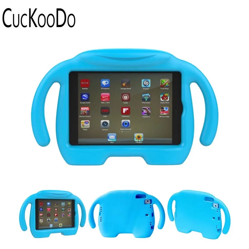 CucKooDo легкая ударопрочная Ручка 3D подставка для детей iPad Mini1/iPad Mini 2/iPad 3/iPad 4 планшет