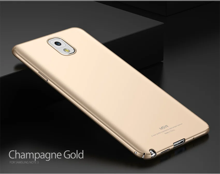 Для samsung galaxy Note 3 Чехол Бренд Msvii ультра тонкая жесткая задняя крышка Роскошный сотовый защитный чехол для телефона для samsung galaxy Note3