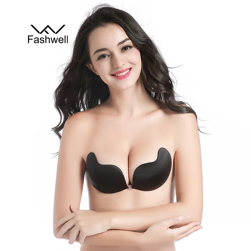 Женские сексуальные бюстгальтеры самоклеющиеся с открытой спиной Бралетт