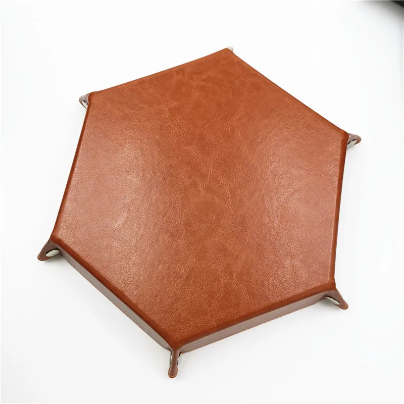 Складные шестиугольные поддоны для хранения костей настольных игр ключей монет