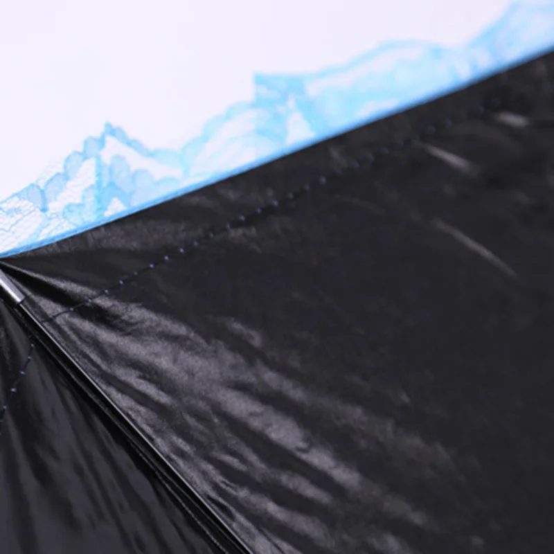 Umbrella for Rain Sunny Women Kids 3 Folding Light and Durable 300g 8K Strong Lace Umbrellas 4 Colors |