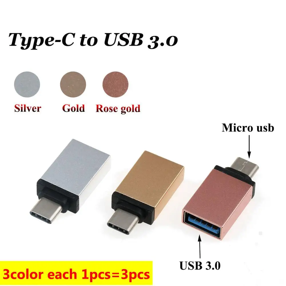 3color each 1pcs YuXi 3 шт. тип-c к Micro/для iphone Магнитный адаптер для iphone/Android кабель для передачи данных конвертер адаптер Тип C к Micro USB C - Цвет: 3color each 1pcs
