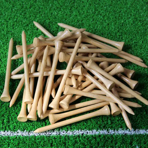 Бамбуковый тройник для гольфа, длина 83 мм, 100 шт./упаковка, тройники для гольфа
