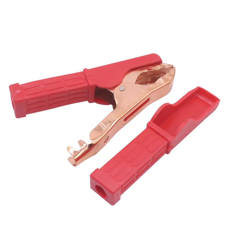 Зажимы аллигатора 200A 120 мм длиной полностью закрытые зажимы красные и черные