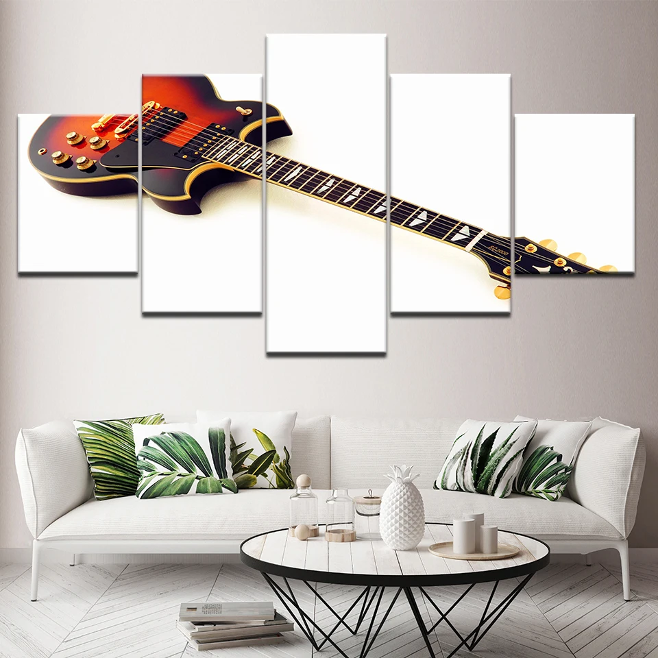 Холст для живописи SG-2000 Электрогитары Sunburst 5 шт. настенная живопись модульная