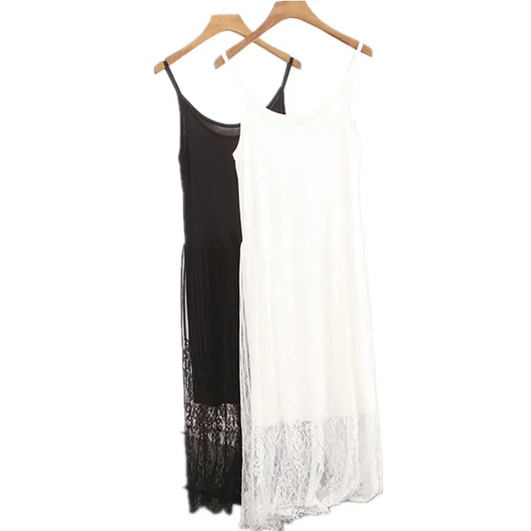 Женская кружевная Нижняя юбка из модала летняя пикантная для сна|womens full slip|full