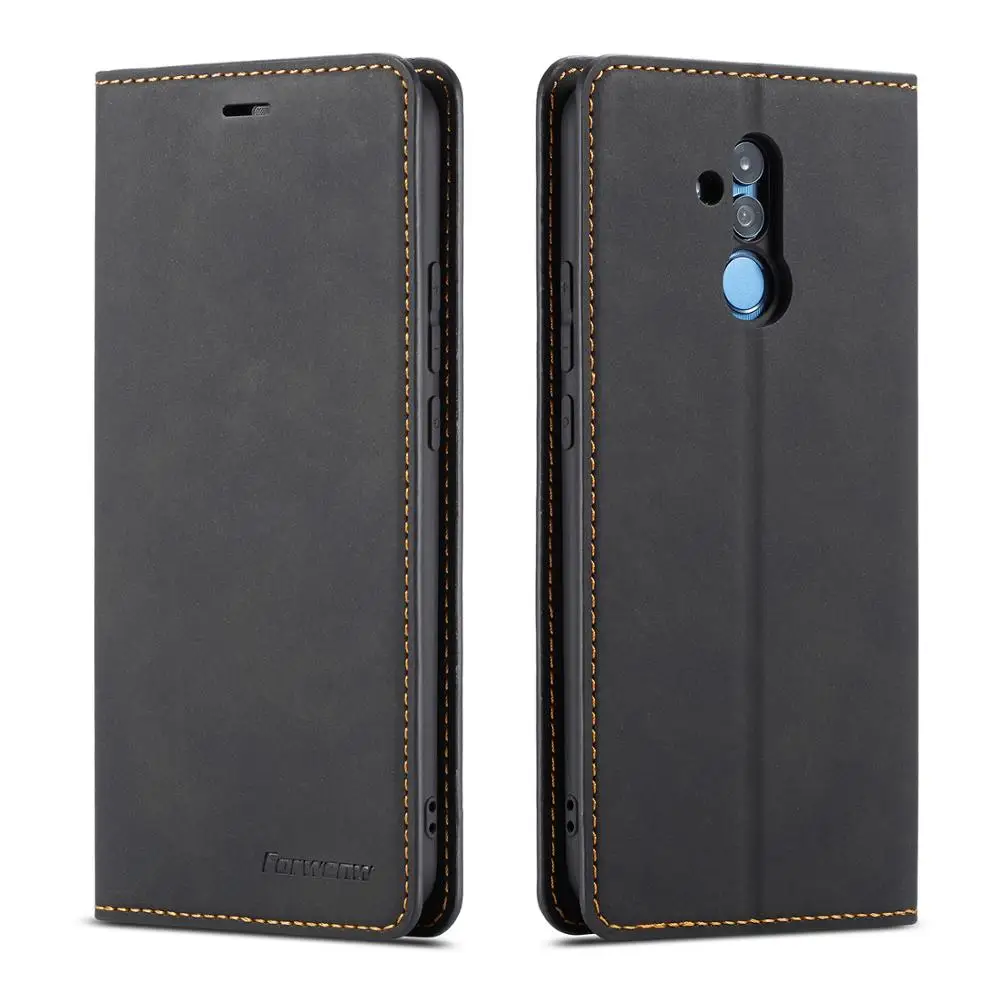 Кожаный чехол кошелек для Huawei P20 Mate 20 Lite Pro держатель карт флип кейс силиконовый