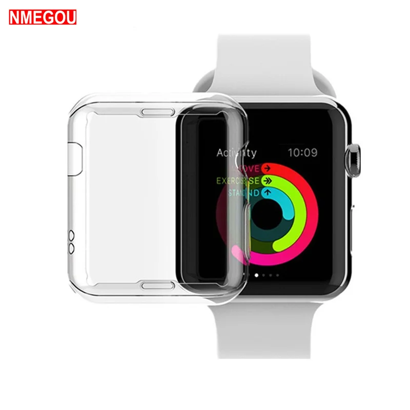 Прозрачный Ультратонкий Мягкий ТПУ Экран протектор чехол Обложка для Apple Iwatch I Watch