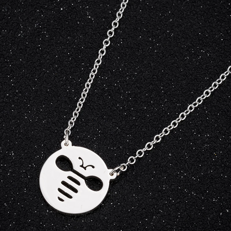 Hfarich красочная гребень пчела полый ожерелье для женщин новая мода элегантное