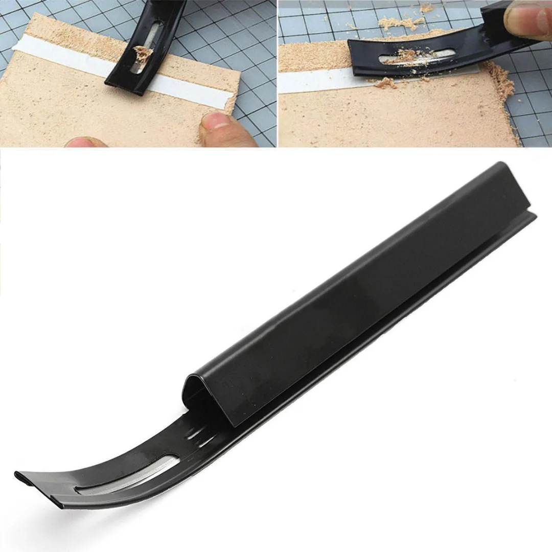 

1pc Newest Black Safety Skiver Beveler Leather Blade DIY Leathercraft Cutting Tool