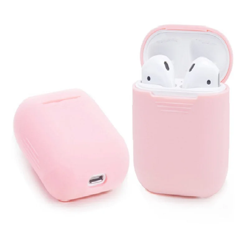 Мягкий силиконовый чехол для Airpods защитный прозрачный Ультратонкий