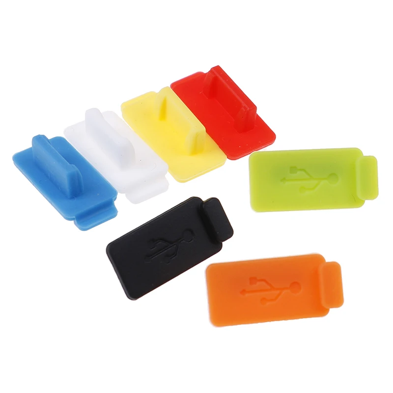 Новый 5 шт Стандартный USB пылезащитный порт зарядное устройство Крышка Джек