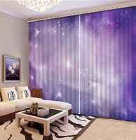custom any size 3d curtain blackout shade window curtains purple star sky elf curtain minions window curtain