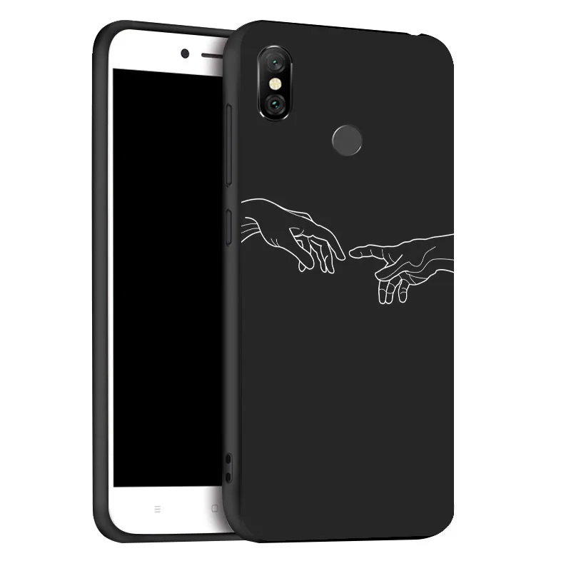 3D окрашенный матовый чехол для Xiao mi Red mi Note 6 Pro Чехол s мягкий черный чехол для Xiaomi mi 8 SE A2 Lite PocoPhone F1 бампер