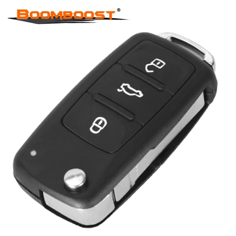 

Without battery holder Auto Car Key Shell Blanks Fit For VW Flip Folding Remote 3 Button key Waterproof housing